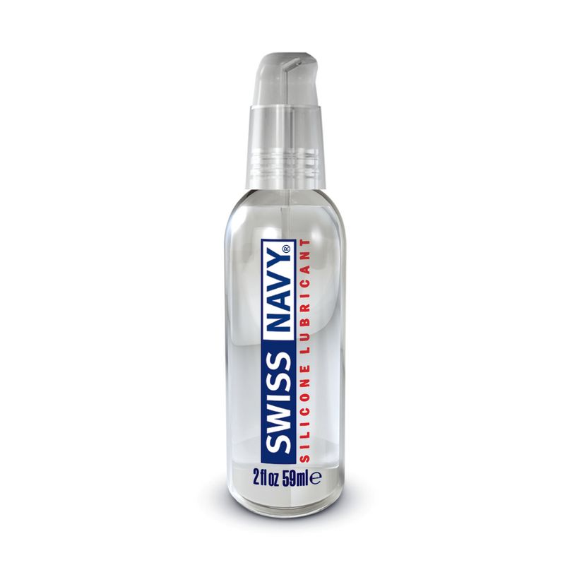 Swiss Navy Silicone Lubricant 2oz/59ml bottle for intimate essentials and enhancing sensual experiences.