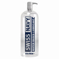 Swiss Navy Water Based Lubricant 32oz/946ml bottle with convenient pump for intimate essentials.