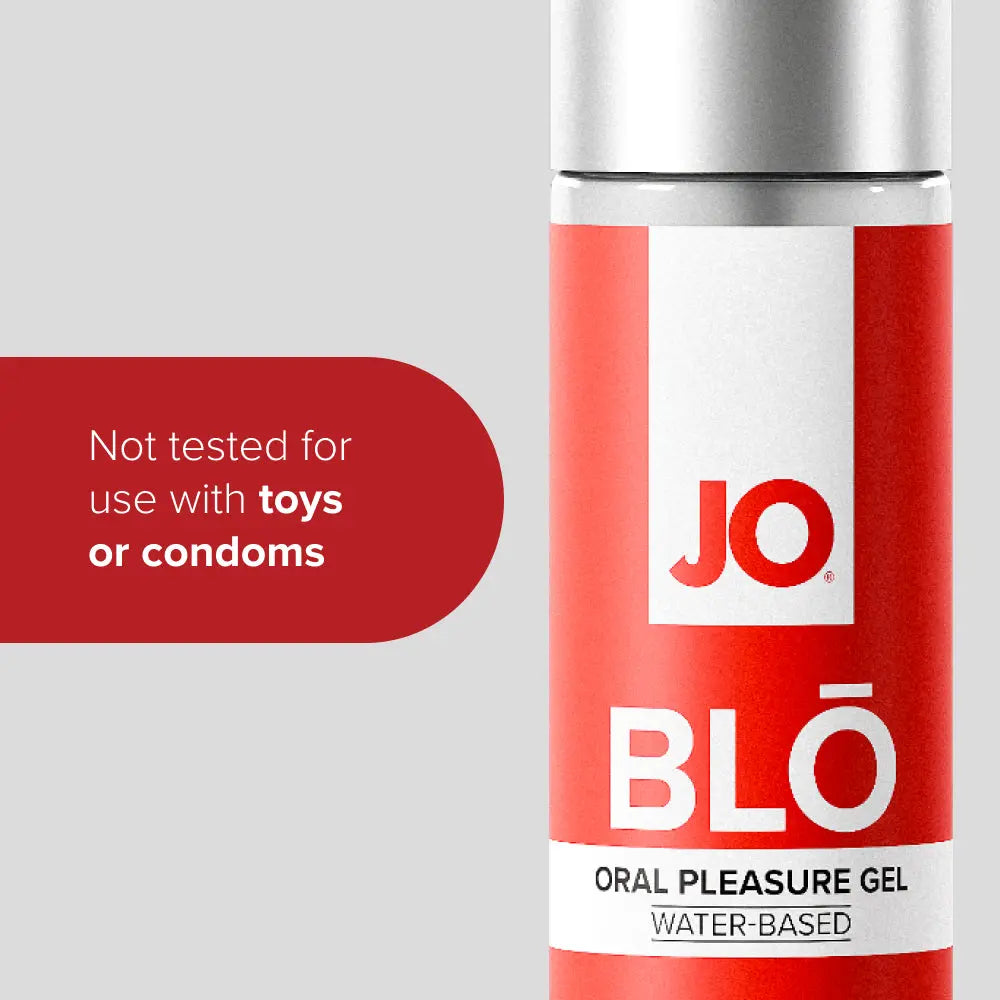 Affordable quality JO Blo Strawberry - Strawberry Flavoured Oral Pleasure Gel - 30 ml Bottle  from JO by Discreet Intimate Essentials with Discreet Delivery 
