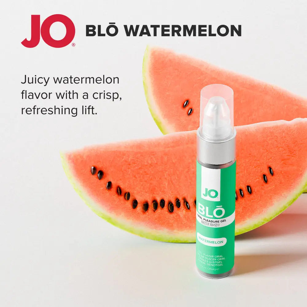 Affordable quality JO Blo Watermelon - Watermelon Flavoured Oral Pleasure Gel - 30 ml Bottle  from JO by Discreet Intimate Essentials with Discreet Delivery 
