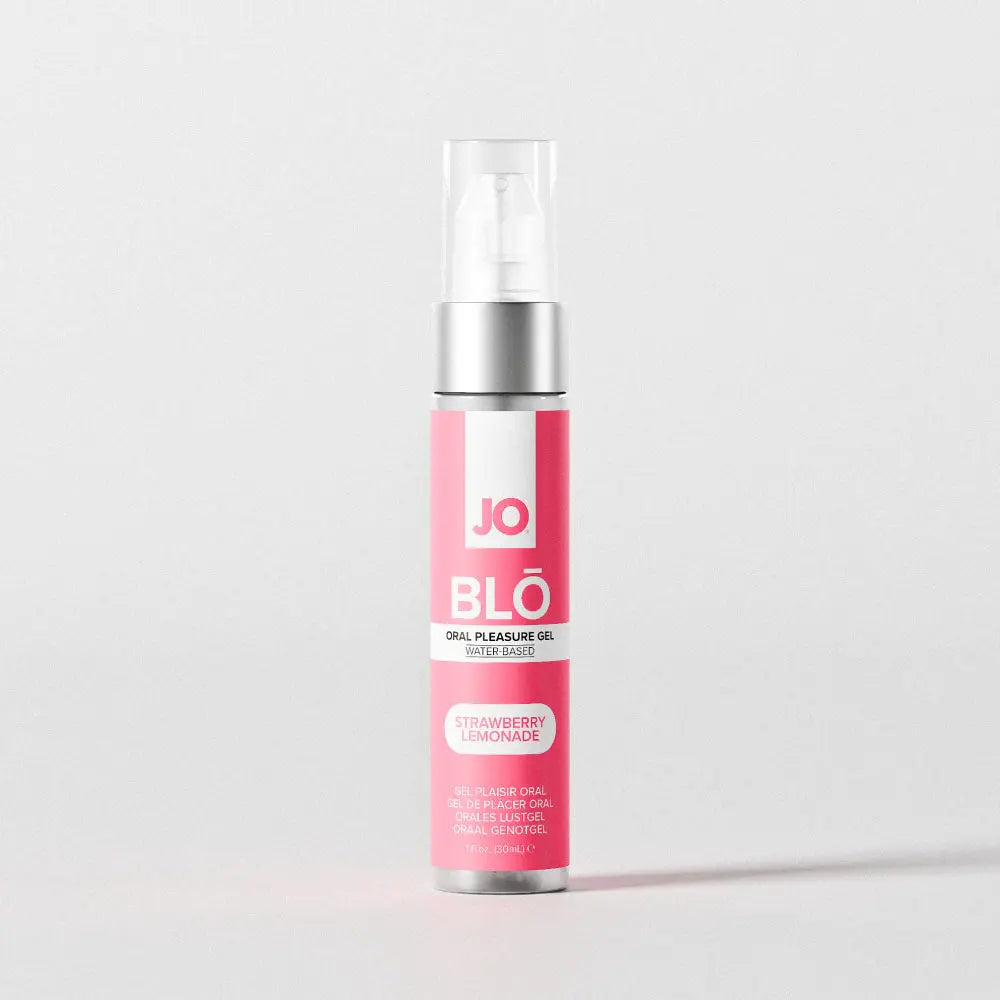 Affordable quality JO Blo Strawberry Lemonade - Strawberry Lemonade Flavoured Oral Pleasure Gel - 30 ml Bottle  from JO by Discreet Intimate Essentials with Discreet Delivery 