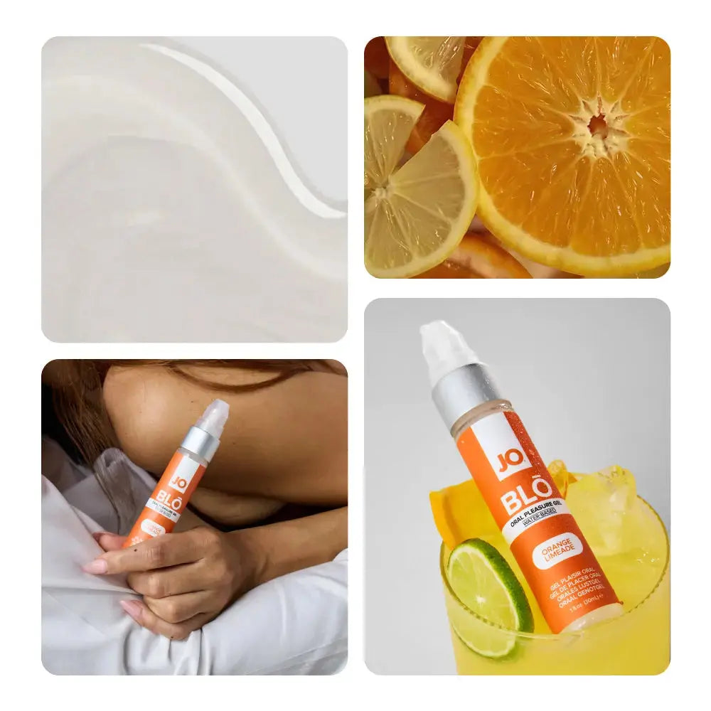 Affordable quality JO Blo Orange Limeade - Orange Limeade Flavoured Oral Pleasure Gel - 30 ml Bottle  from JO by Discreet Intimate Essentials with Discreet Delivery 