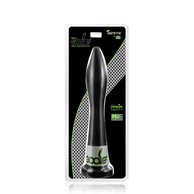 Goose Small w Suction Black, phthalate free small suction rubber, premium grade flexible design, easy to clean.