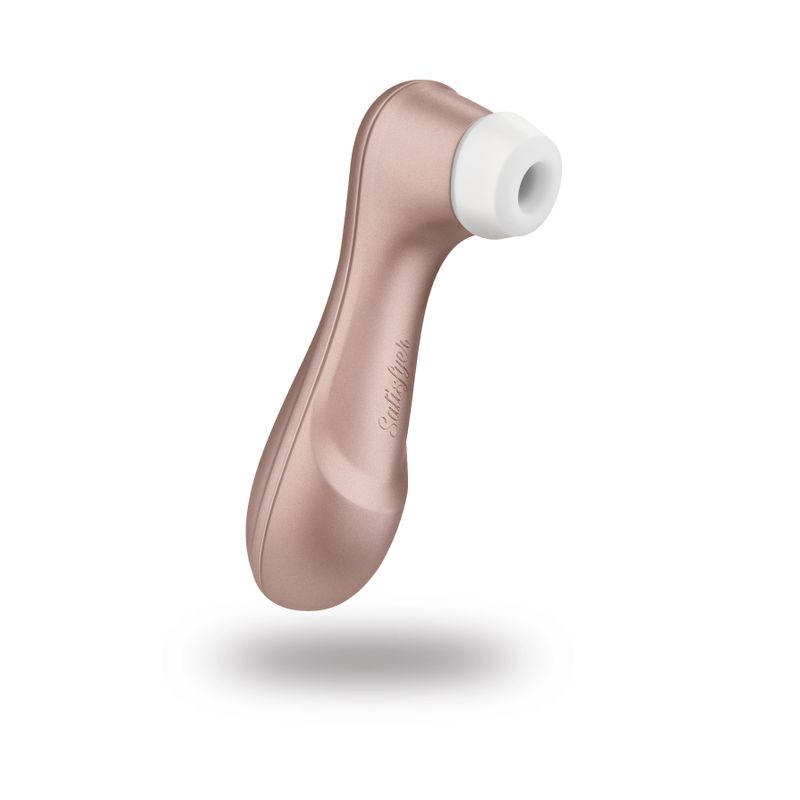 Satisfyer Pro 2 G2 Air Pulse Clitoral Stimulator Rose Gold featuring pressure wave stimulation.