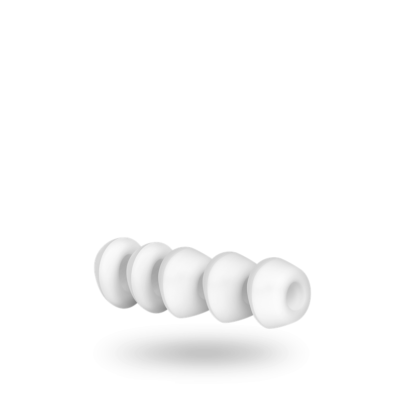 Satisfyer Pro 2 replacement tips in white silicone for enhanced pleasure and comfort.