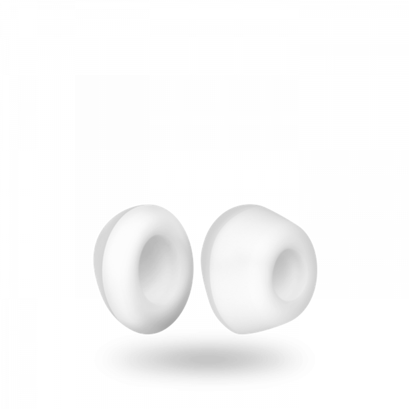 Satisfyer Pro 2 replacement tips, silicone replacement tips in white for Satisfyer devices.