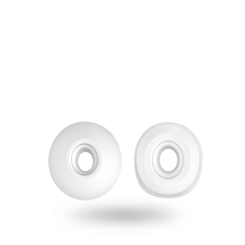 Satisfyer Pro 2 replacement tips, two white silicone tips for enhancement, easy to clean and body-safe.