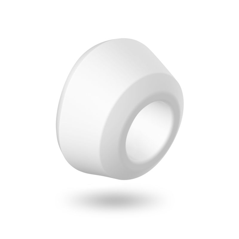 Satisfyer Pro 2 replacement tips - white silicone tip designed for easy cleaning and body-friendly use.