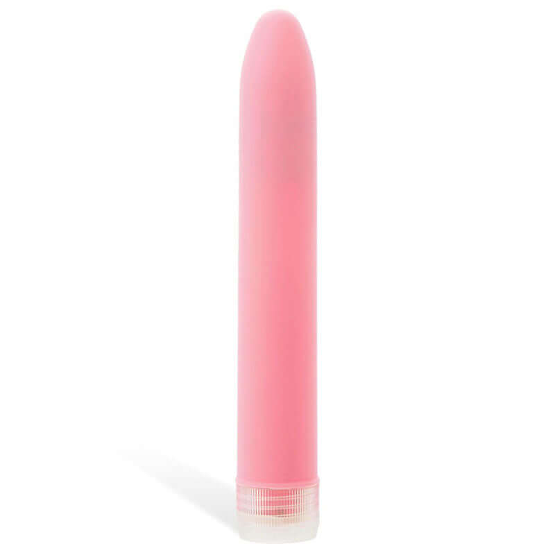 Adam & Eve Velvet Kiss Vibrator in pink color, 15.2 cm, a beginner-friendly vibrator with tapered tip and multi-speed settings.