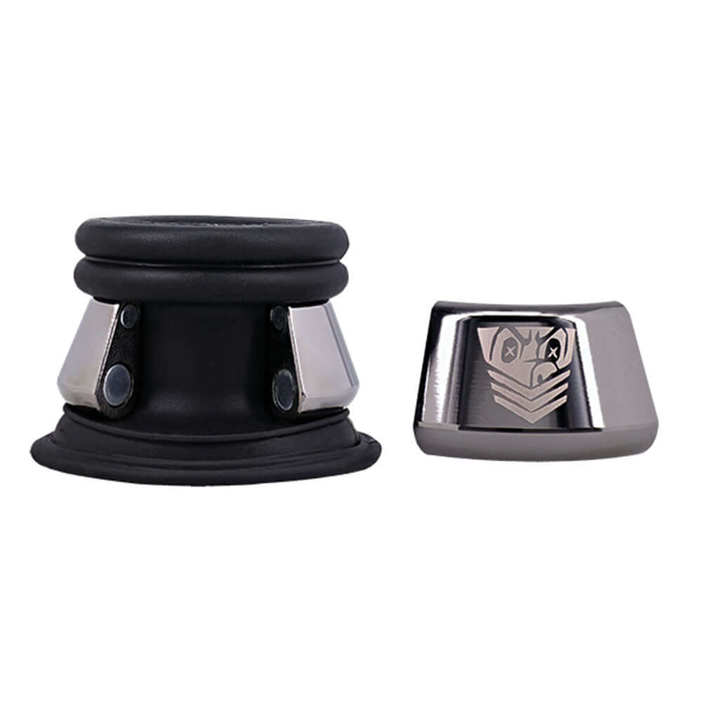 Fort Troff Full Metal Jacket ball stretcher showcasing body-safe silicone and no-pinch design for comfort and support.