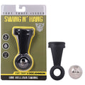 Fort Troff Swing N' Hang weighted ball tugger in packaging with silicone and steel materials.