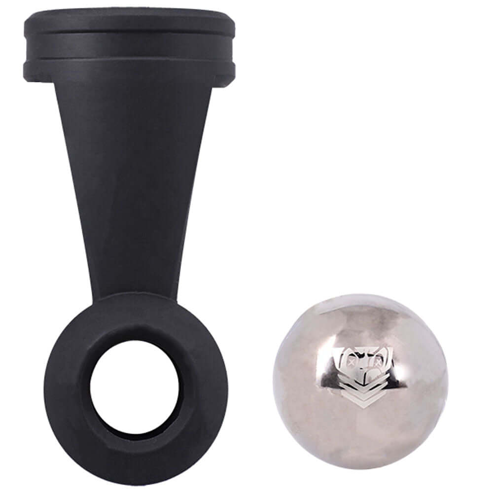 Fort Troff Weighted Ball Tugger featuring silicone grip and steel ball for enhanced performance.