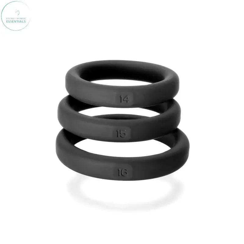 Affordable quality Xact-Fit Silicone Rings Medium 3 Ring Kit  from PerfectFit by Discreet Intimate Essentials with Discreet Delivery 