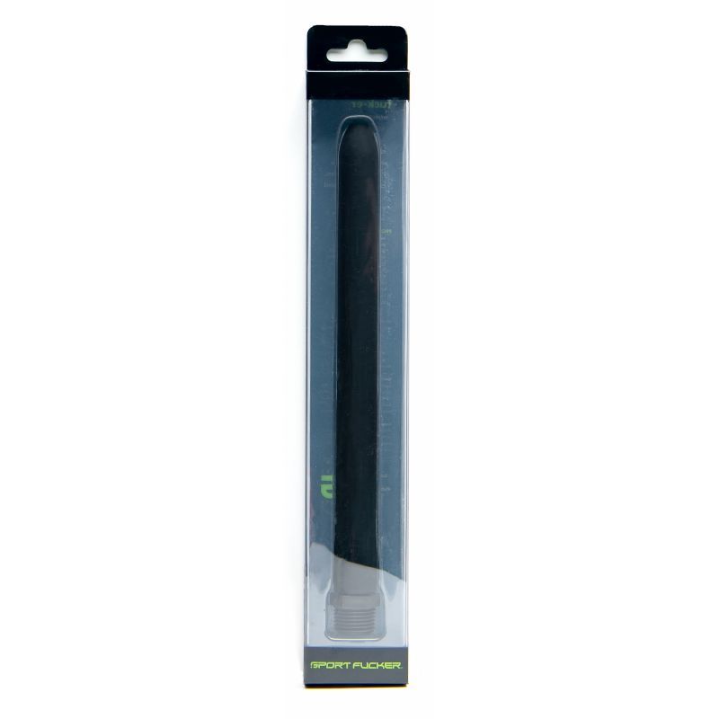 Locker Room Hose Black 9in, flexible locker room hose clean-out accessory in packaging.