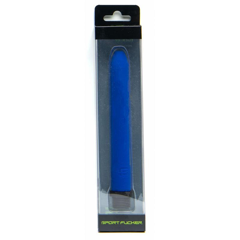 Flexible silicone locker room hose in blue packaging, designed for easy cleaning and flexibility.