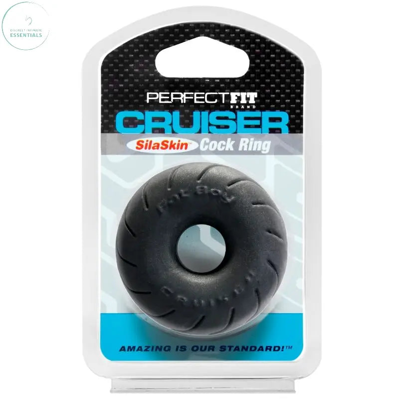 Affordable quality Cruiser Ring 2.5in SilaSkin Black  from PerfectFit by Discreet Intimate Essentials with Discreet Delivery 