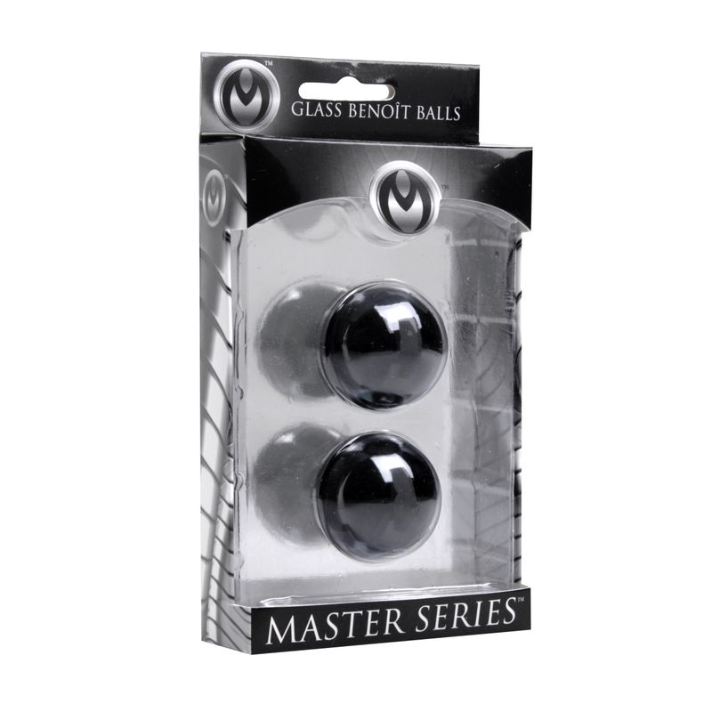 Jaded Glass Ben Wa Balls 30mm in a stylish package for intimate essentials for her and Kegel exercises.