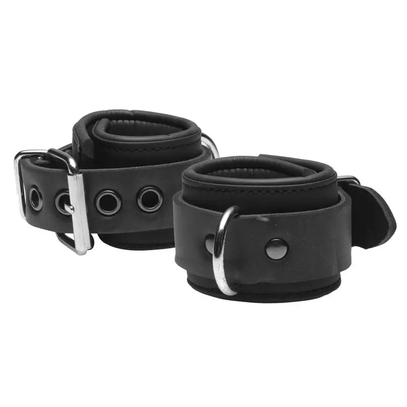 Serve Neoprene Buckle Cuffs Master Series Discreet Intimate Essentials.