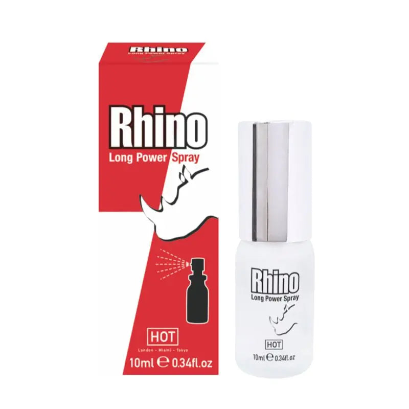 Rhino Natural Delay Spray 10ml Hot Ero Discreet Intimate Essentials.