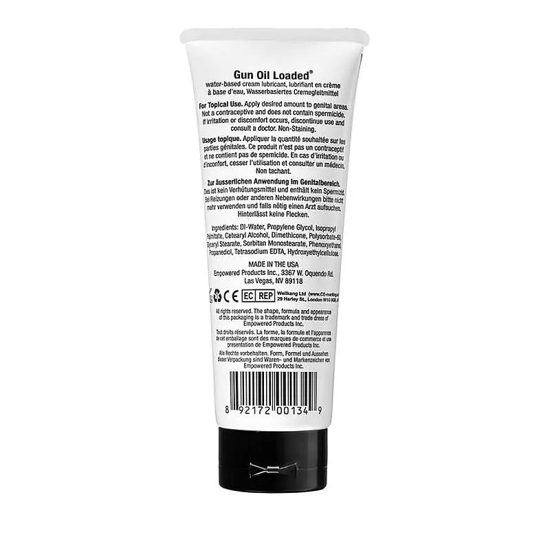 Gun Oil Loaded 3.3oz/100ml Tube Gun Oil Discreet Intimate Essentials.