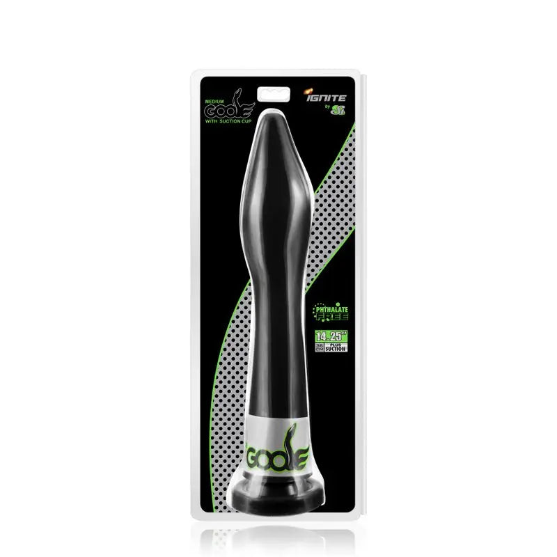 Goose Medium w Suction Black Si Novelties Discreet Intimate Essentials.