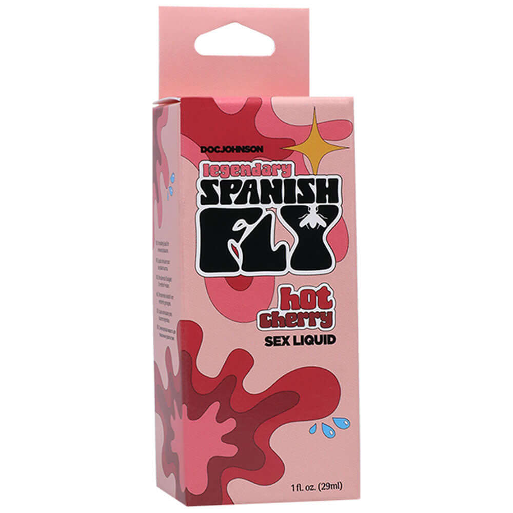 Spanish Fly aphrodisiac enhancer - Hot Cherry sex liquid in a 29 ml bottle packaging.