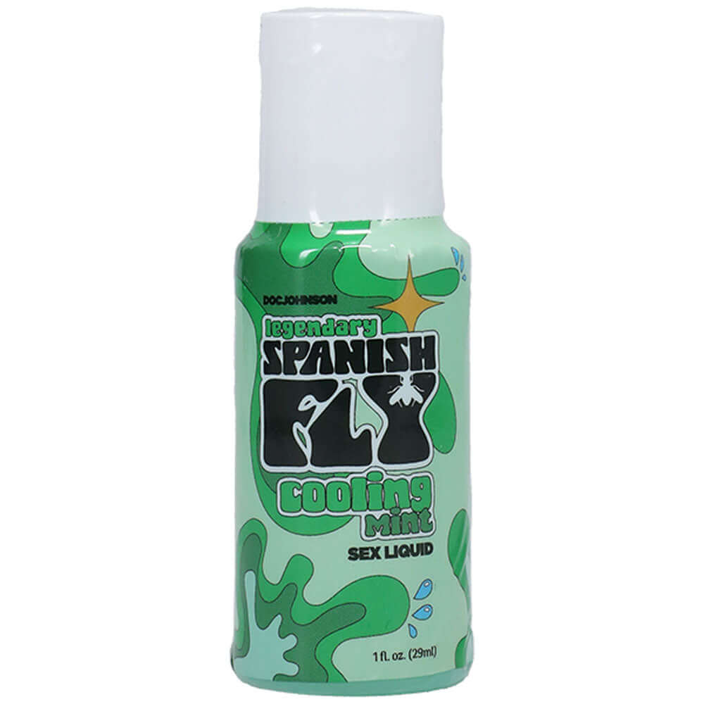 Spanish Fly aphrodisiac enhancer in a 29 ml Cooling Mint sex liquid bottle.