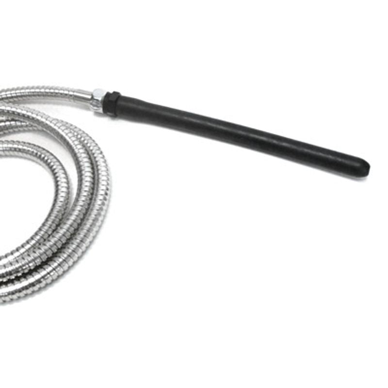 Comfort Nozzle Silicone Tip attached to a metal shower system, enhancing cleansing with flexibility and comfort.