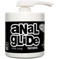 Doc Johnson's Anal Glide petroleum-based anal lubricant in a 127 g pump bottle for long-lasting comfort.