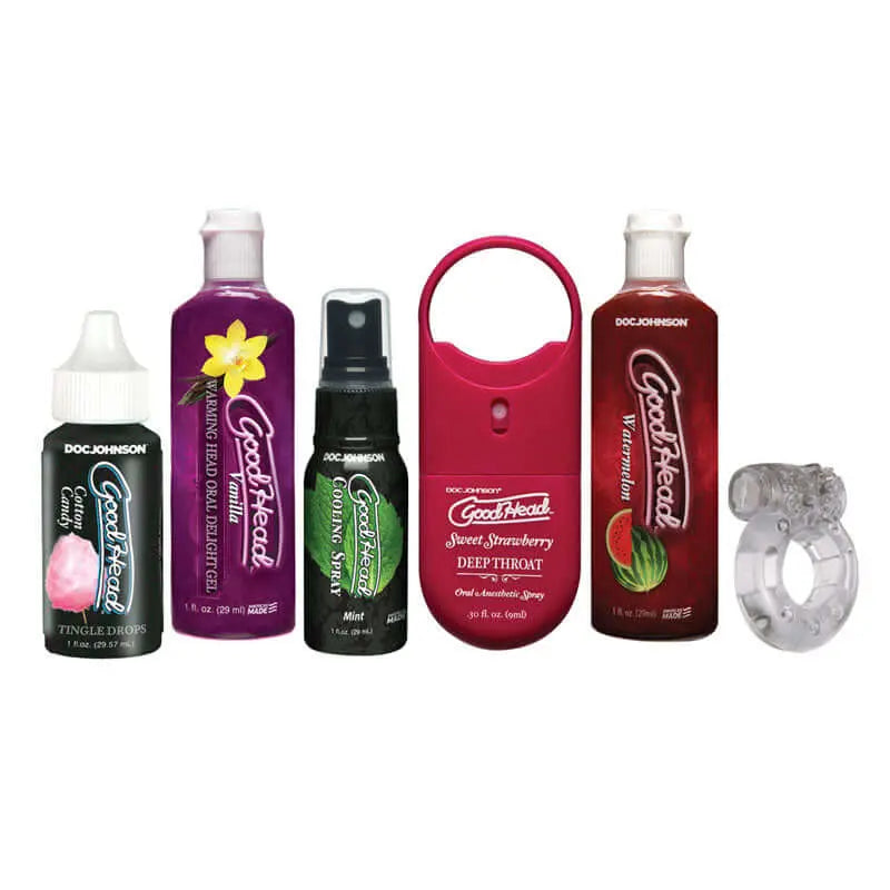 GoodHead Sensations Kit - 6 Piece Lotion Set Doc Johnson Discreet Intimate Essentials.