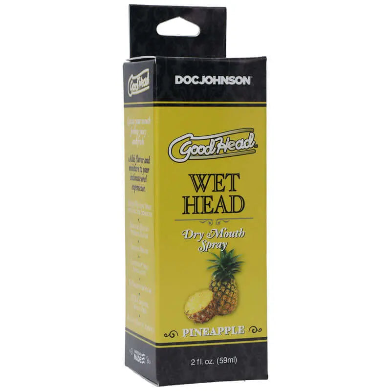 GoodHead Wet Head Dry Mouth Spray - Pineapple Flavoured - 59 ml Bottle Doc Johnson Discreet Intimate Essentials.