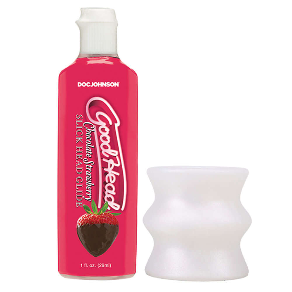 GoodHead Honeymoon Head Kit featuring Chocolate Strawberry Slick Head Glide and Helping Head Stroker.
