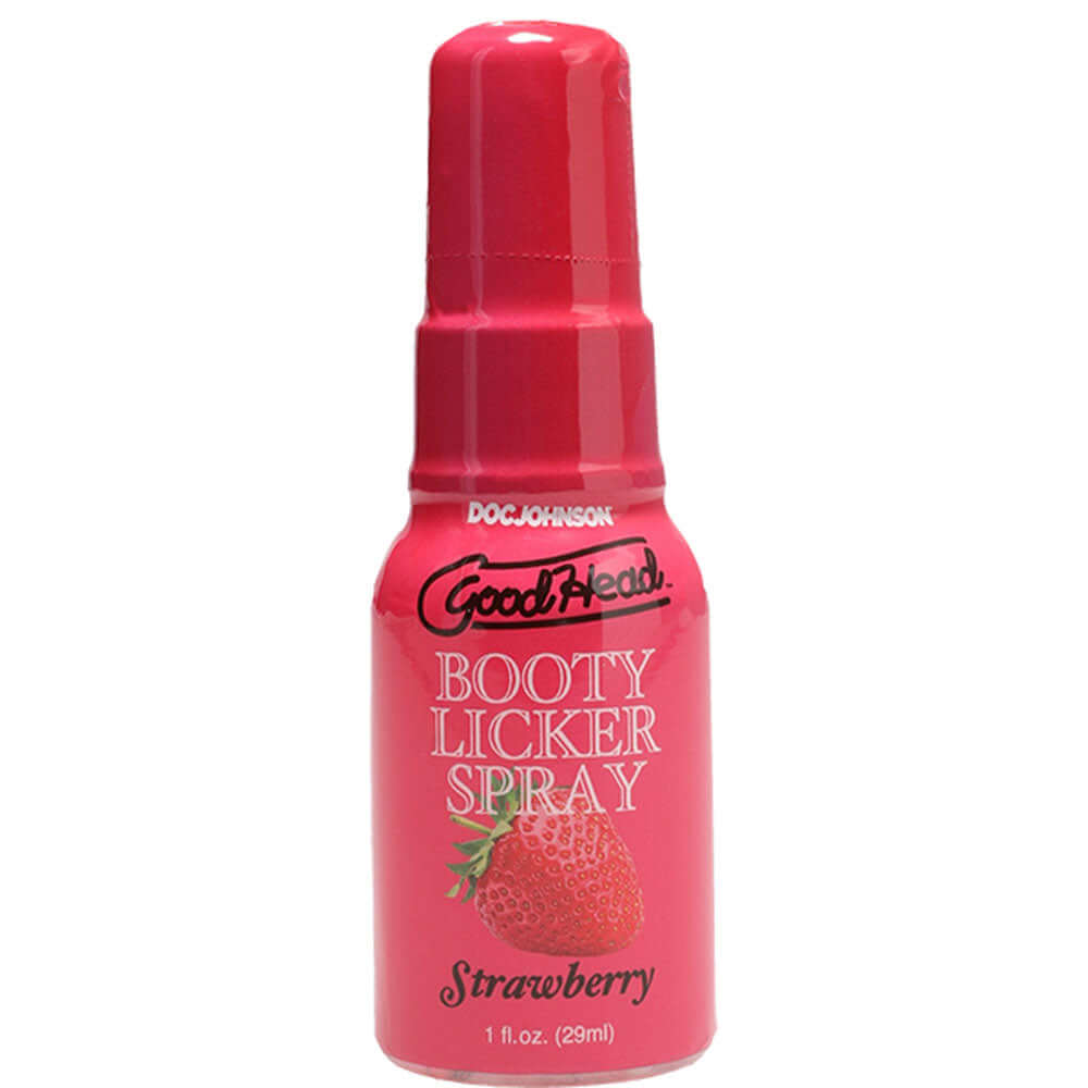 GoodHead Booty Licker Spray - Strawberry 29 ml bottle for tasty backdoor play and pleasure.
