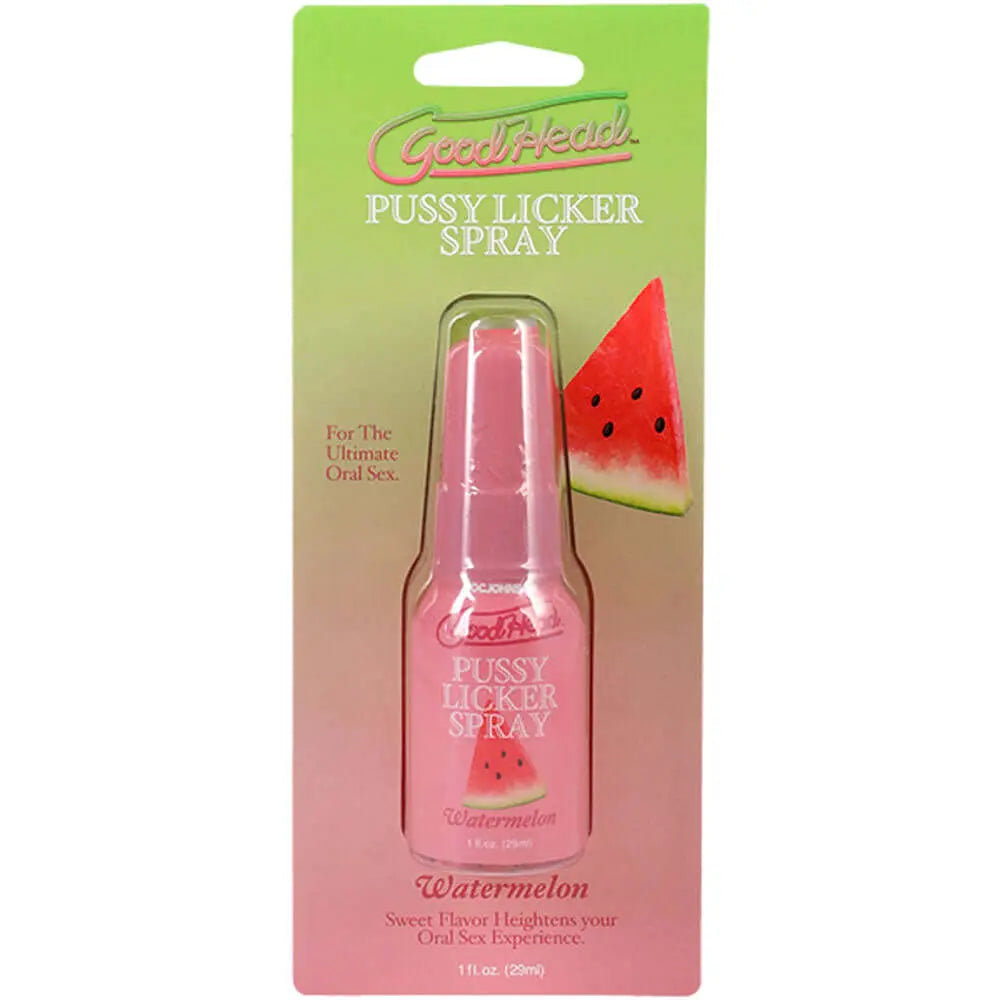 GoodHead Pussy Licker Spray - Watermelon - Watermelon Flavoured Spray - 29 ml Bottle Doc Johnson Discreet Intimate Essentials.