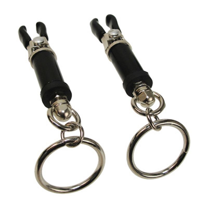 Bondage ring clamps designed for versatile bondage play with durable materials and metal rings.