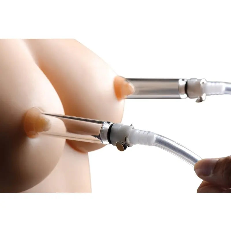 Nipple Pumping System with Dual Cylinders Size Matters Discreet Intimate Essentials.