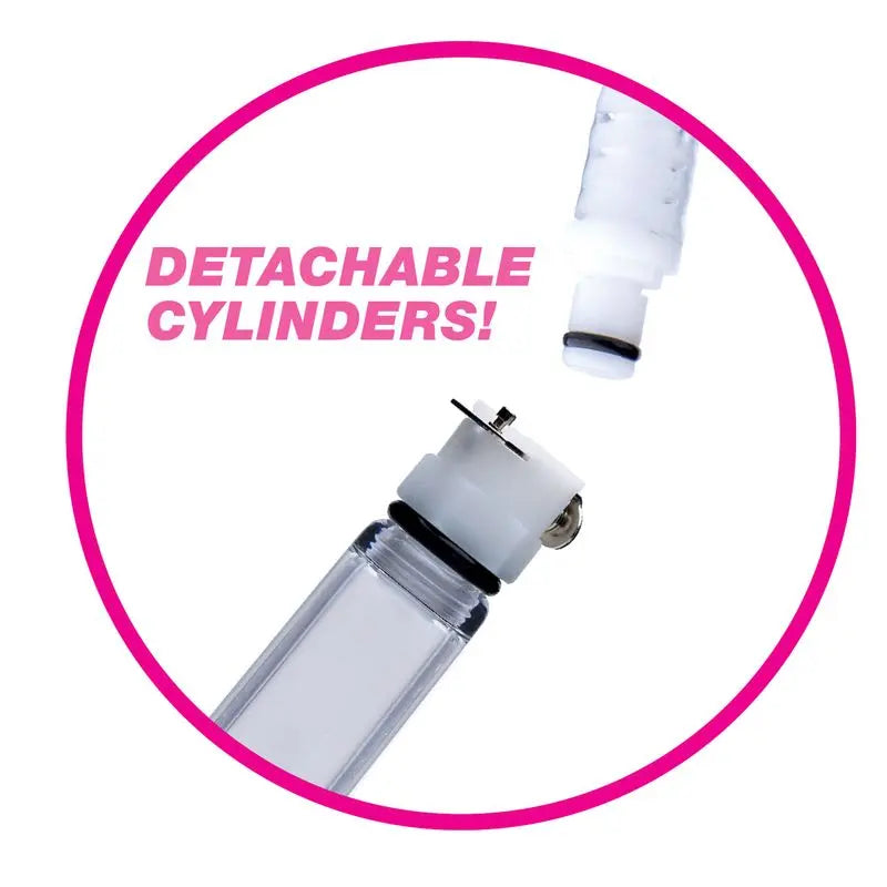Nipple Pumping System with Dual Cylinders Size Matters Discreet Intimate Essentials.