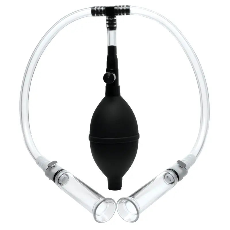 Nipple Pumping System with Dual Cylinders Size Matters Discreet Intimate Essentials.