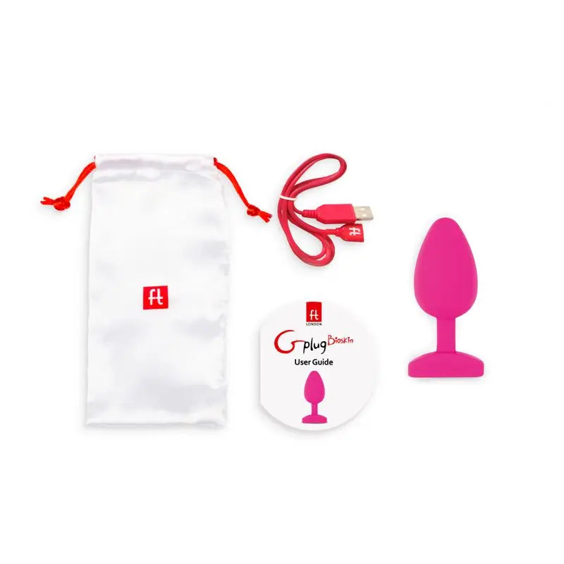 Gplug Large Bioskin Sweet Raspberry Gvibe Discreet Intimate Essentials.