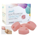 Beppy Action Sponges in package with individual sponges, promoting soft comfort and hygienic use.