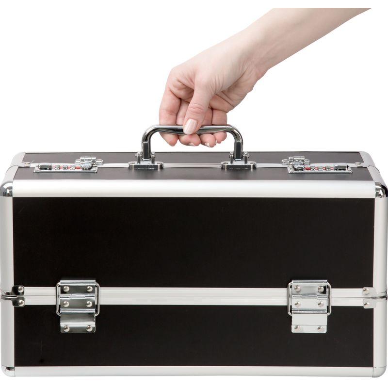 帶鎖大號振動棒收納盒 黑色