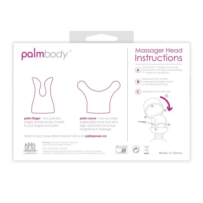 PalmBody Massager Heads (For use with PalmPower) PalmPower Discreet Intimate Essentials.