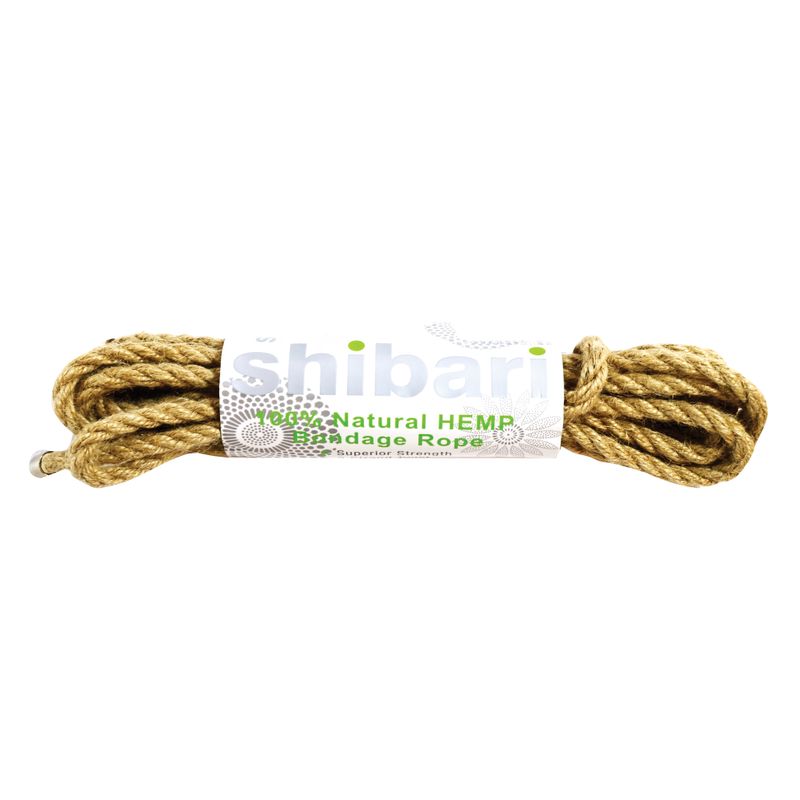 Shibari Rope 100% Natural Hemp 5m, ideal for secure Shibari practices, featuring natural hemp shibari rope.