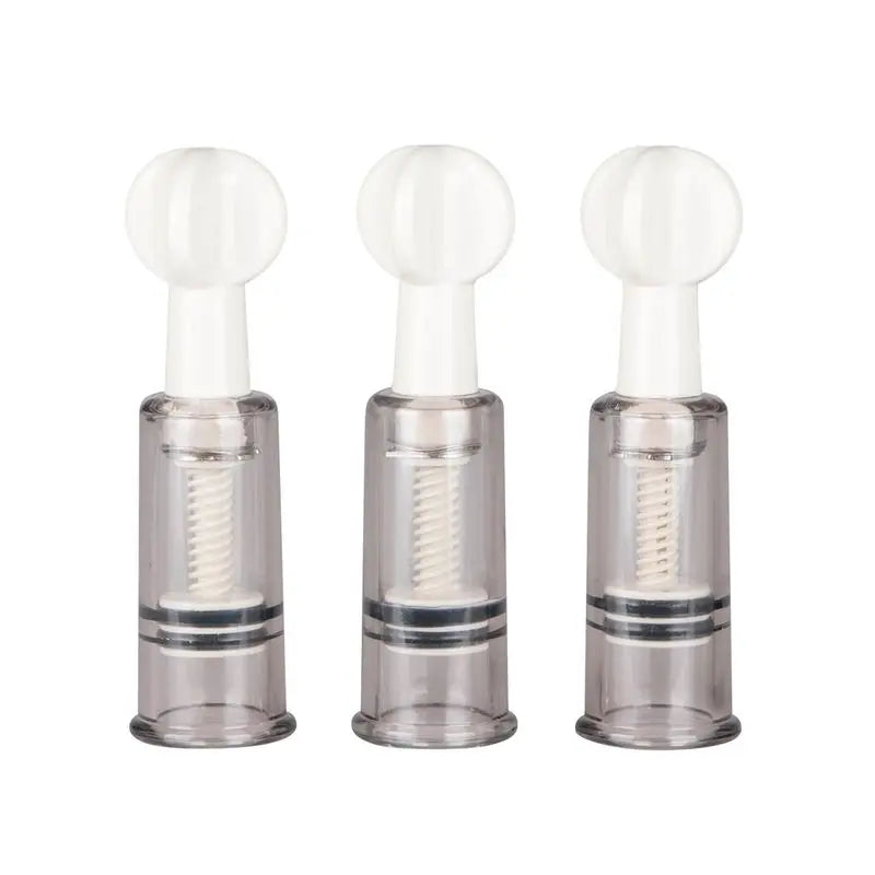 Nipple and Clit Suckers 3 Pc Fetish Collection Discreet Intimate Essentials.