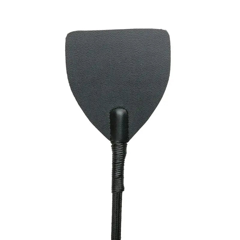 Wide Crop Whip Black Fetish Collection Discreet Intimate Essentials.