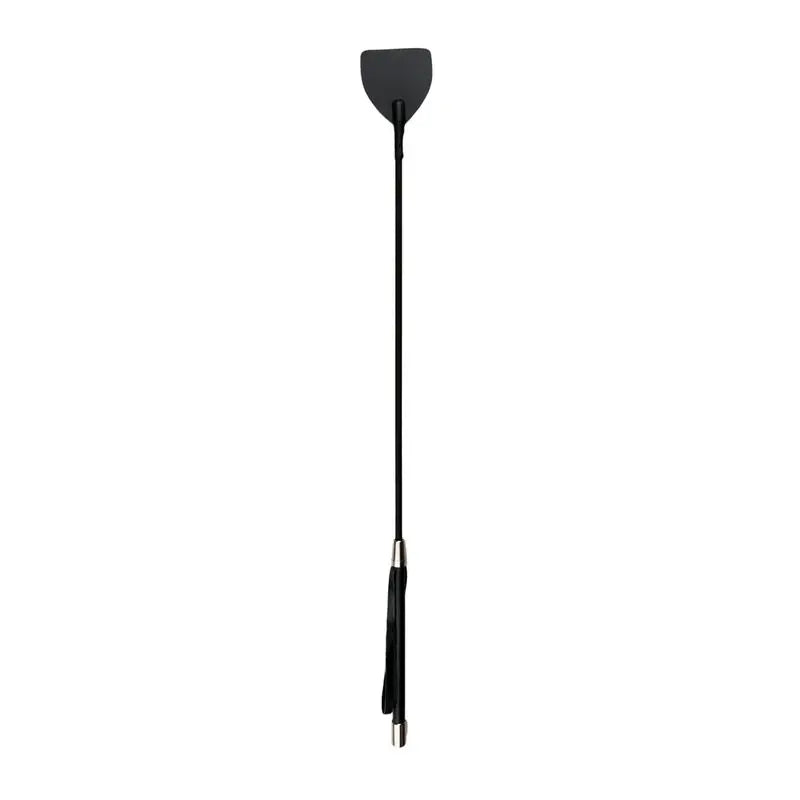 Wide Crop Whip Black Fetish Collection Discreet Intimate Essentials.