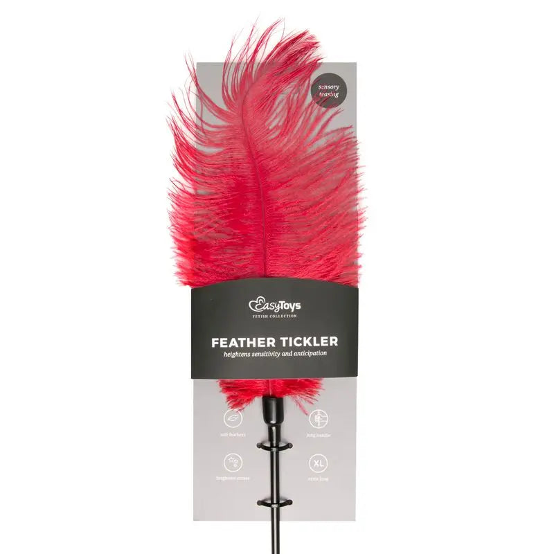 Feather Tickler Red Fetish Collection Discreet Intimate Essentials.