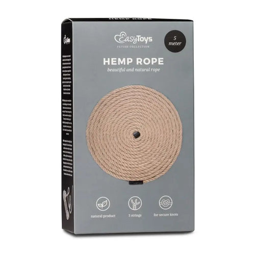 Bondage Rope Hemp 5m Fetish Collection Discreet Intimate Essentials.
