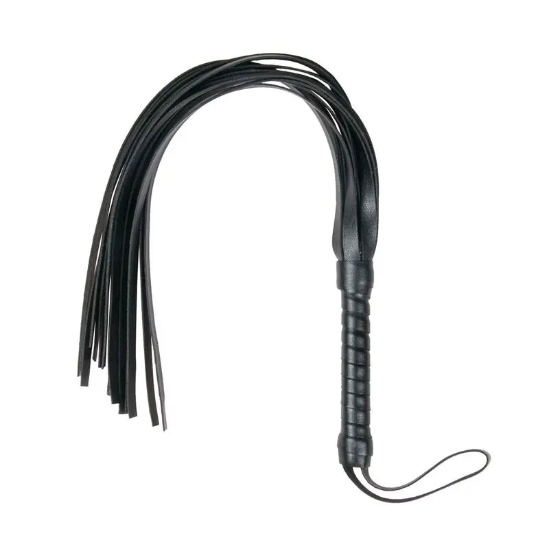 Flogger Whip Leather Fetish Collection Discreet Intimate Essentials.