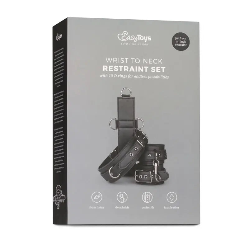 Neck and Wrist Restraint Fetish Collection Discreet Intimate Essentials.